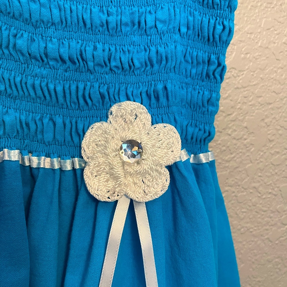Little blue dress maybe size 3-5 no tags.